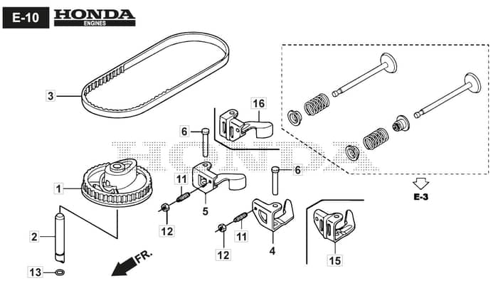 HP42 H - 2016-2017 - 295441038/BQ - Mountfield Rotary Mower Cam Pulley Diagram