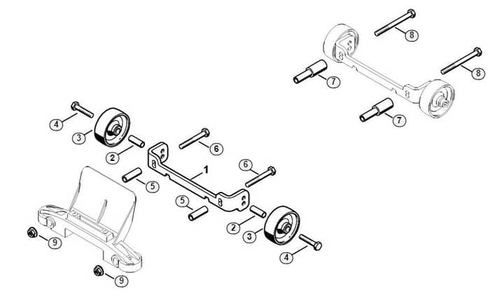 Genuine Stihl TS700 / P - Wheel kit