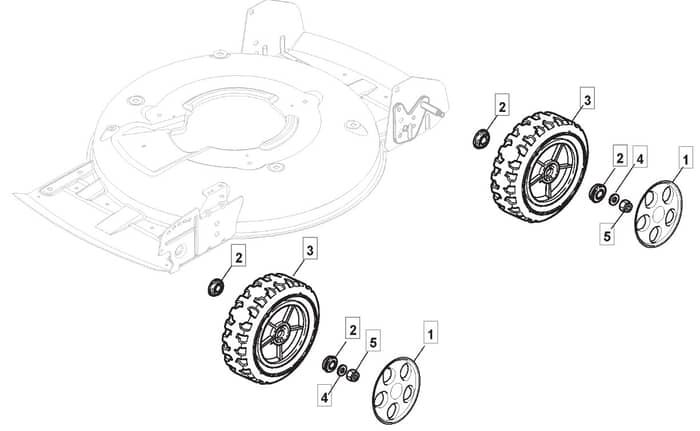 MULTICLIP 50 - 2008 - 291502048/BQ - Mountfield Rotary Mower Wheels Diagram
