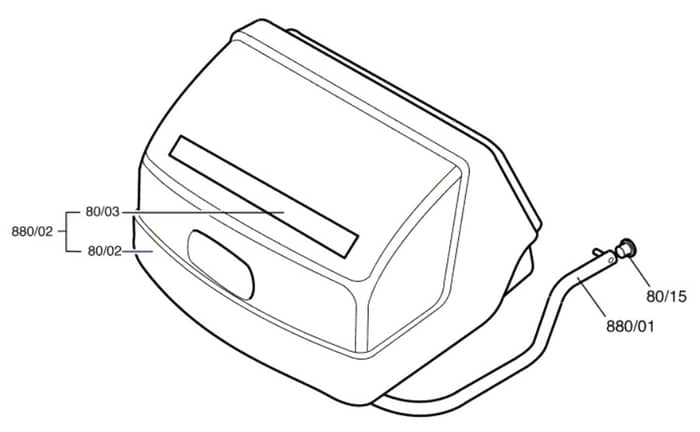 Atco Royale 24 - F016310142 - Grass Collector Assembly