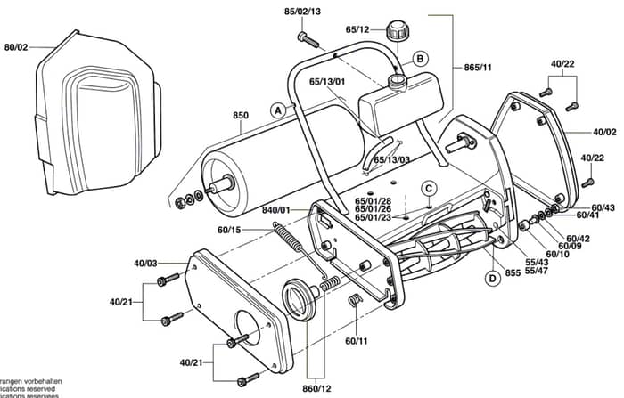 Qualcast Classic Petrol 35S - F016305242 - Front Roller Assembly