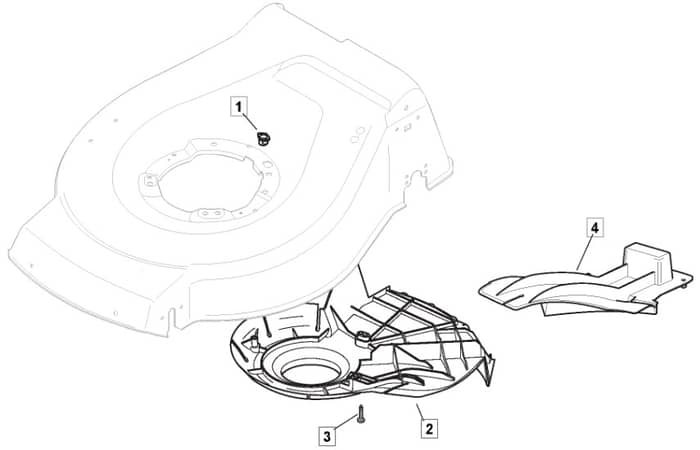 HW512 PD 4S - 2010-2011 - 299537833/M10 - Mountfield Rotary Mower Belt Protection Diagram
