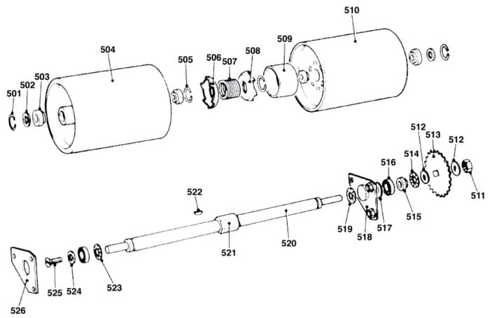 Atco Club B17 - F016L80361 - Rear Roller Assembly