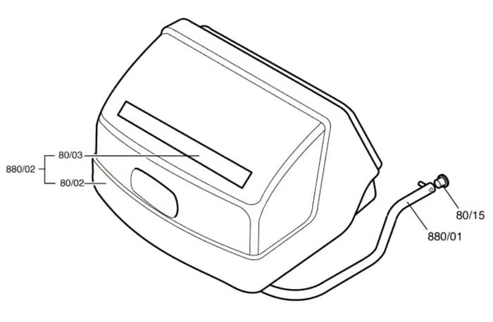 Atco Royale 30 - F016310242 - Grass Collector Assembly