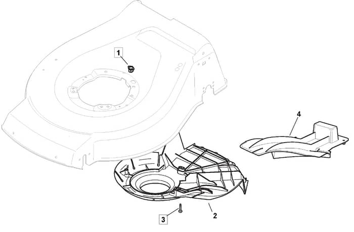 HP465 R - 2012-2013 - 299484038/M12 - Mountfield Rotary Mower Belt Protection Diagram