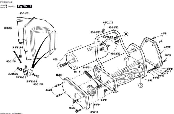 Atco Windsor 12S - F016302442 - Main Assembly