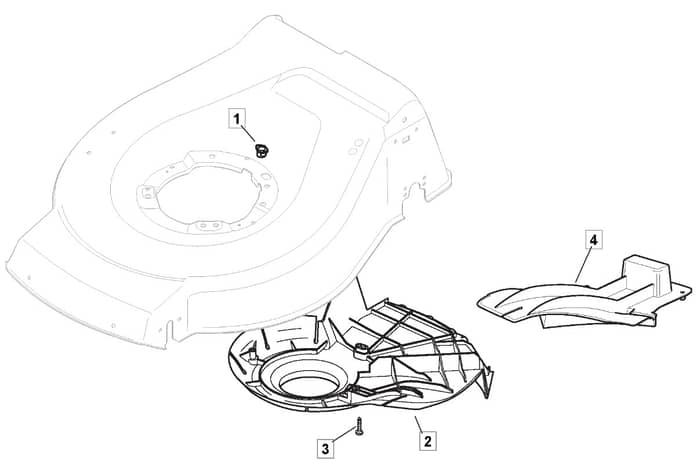 M4820 PD BW 4S - 2018-2022 - 299487023/MTF - Mountfield Rotary Mower Belt Protection Diagram