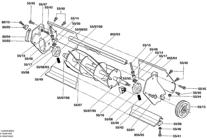Atco Balmoral 20SE - F016309142 - Cutter Assembly