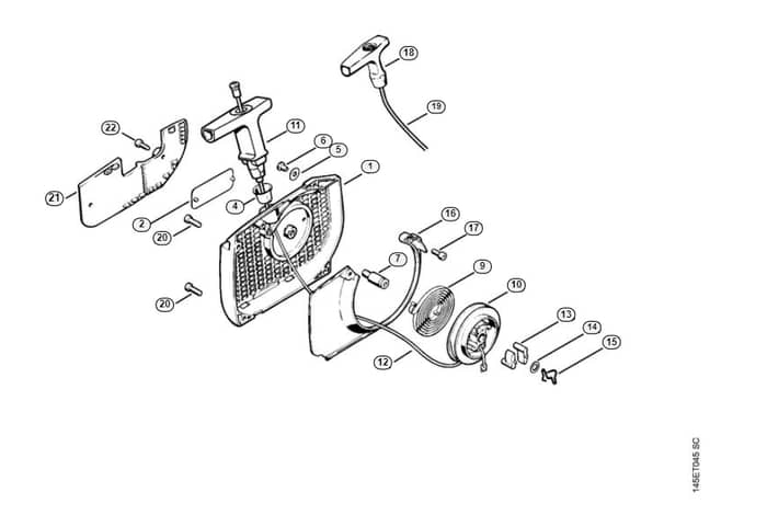 Stihl 046 Rewind Starter - H-Group