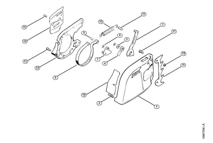 Stihl 032 Aveq Chain Brake - D-Group
