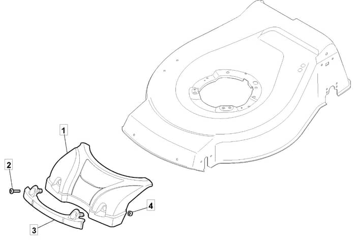 HW464 PD - 2010 - 299487043/M10 - Mountfield Rotary Mower Mask Diagram