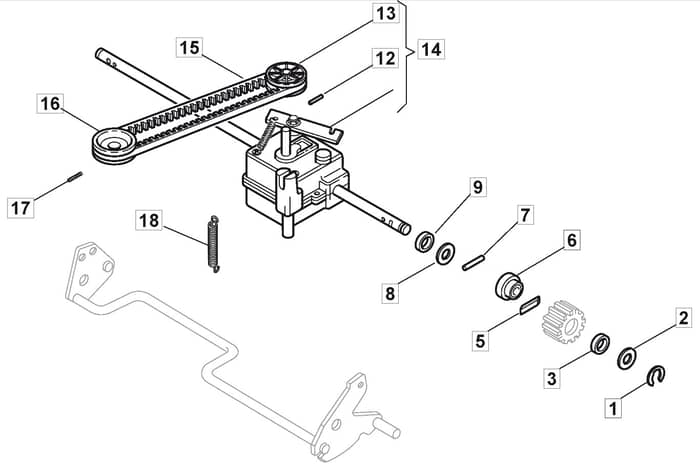 M5030 PD - 2009 - 292502033/M09 - Mountfield Rotary Mower Transmission Diagram
