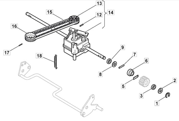 MB482 SH - 2005-2007 - 12-5604-92 - Mountfield Rotary Mower Transmission Diagram