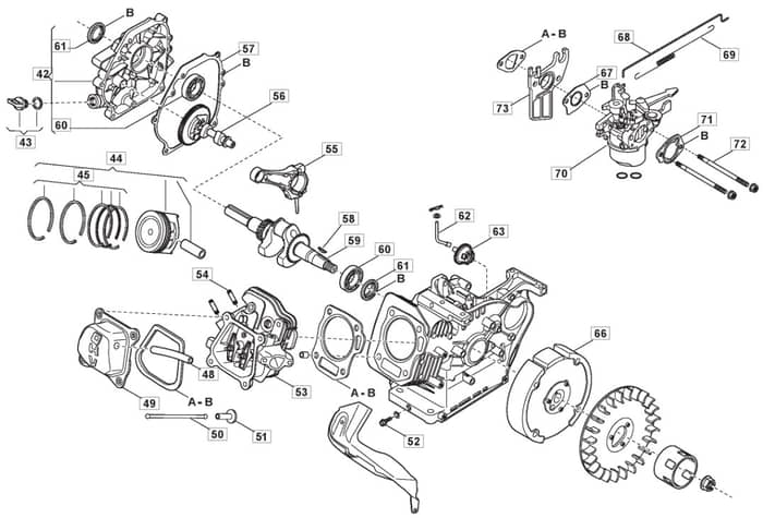182 cc - 2010 - 182 CC_09_0002 - Mountfield Engine Diagram