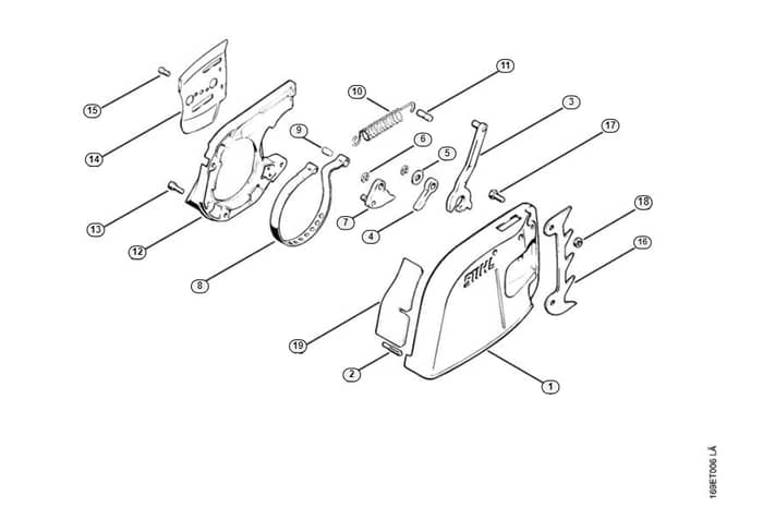 Stihl 032 Av Chain Brake - D-Group