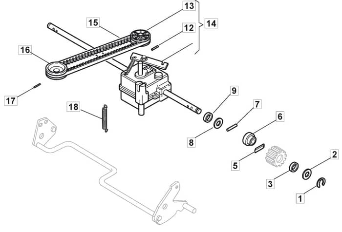 M5010 PD - 2009 - 292502043/M09 - Mountfield Rotary Mower Transmission Diagram