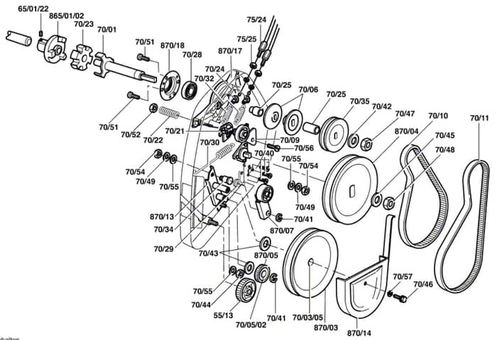 Atco Balmoral 20SE - F016309942 - Drive Assembly
