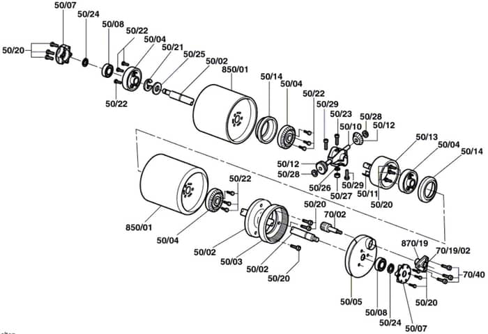 Atco Balmoral 17SE - F016308603 - Rear Roller Assembly