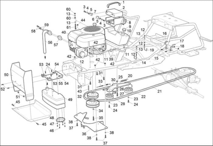 Hayter Heritage RS82H - 148C (148C001001 - 148C099999) - Engine - Battery