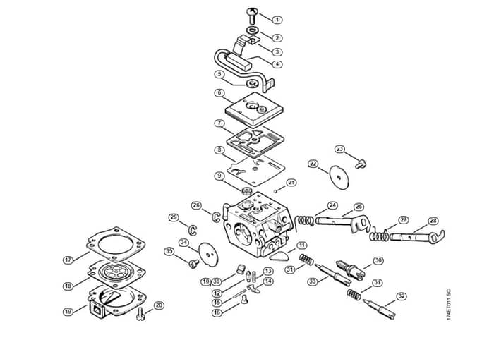 Stihl 036 Wvh Carburetor - N-Group