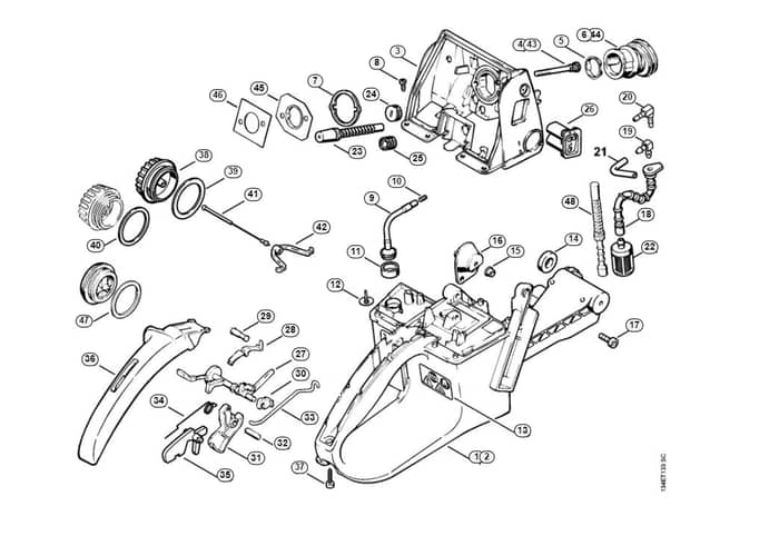 Stihl 064 Tank Housing - J-Group