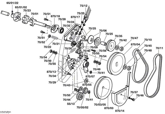 Atco Balmoral 14SE - F016307642 - Drive Assembly