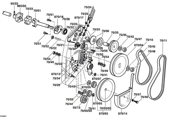 Atco Balmoral 14SK - 3616C07A71 - Drive Assembly
