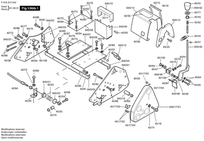 Atco Royale 24 IC - F016310542 - Main Assembly
