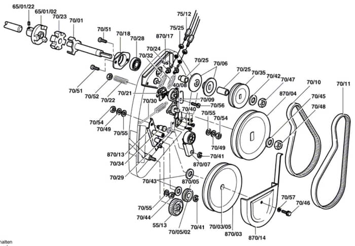Atco Balmoral 14S - F016307042 - Drive Assembly