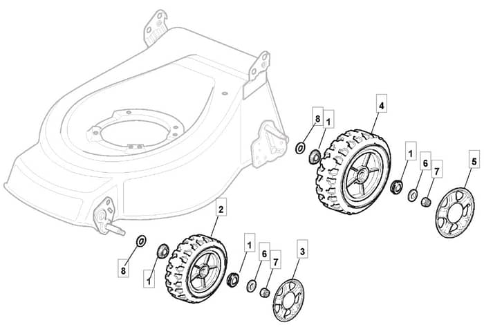 S422 HP - 2010 - 294434138/M10 - Mountfield Rotary Mower Wheels Diagram