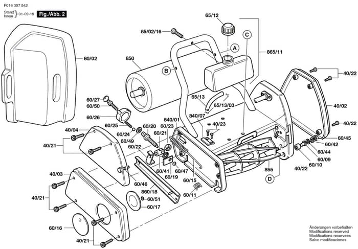 Atco Balmoral 14S - F016307542 - Main Assembly