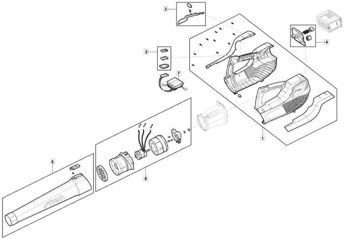 MBL 50 Li - 2021-2022 - 278500003/M21 - Mountfield Blower Housing Diagram