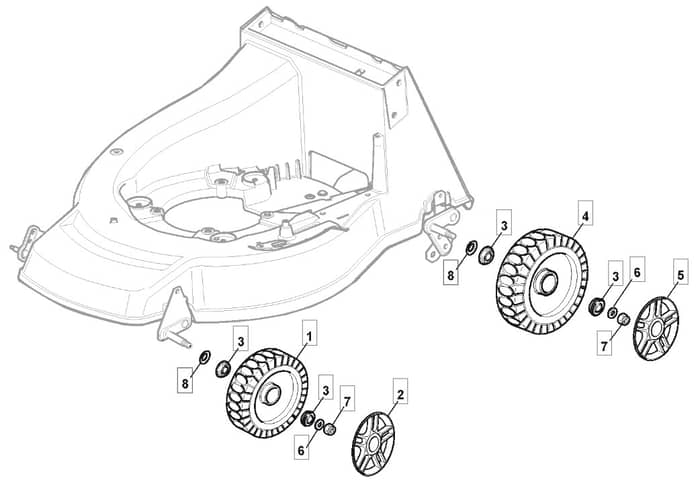 ML5590 PD - 2009 - 292155038/IM9 - Mountfield Rotary Mower Wheels Diagram
