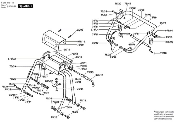 Atco Club 20 - F016312142 - Handle Assembly