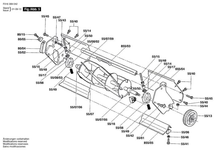 Atco Balmoral 17S - F016308042 - Cutter Assembly