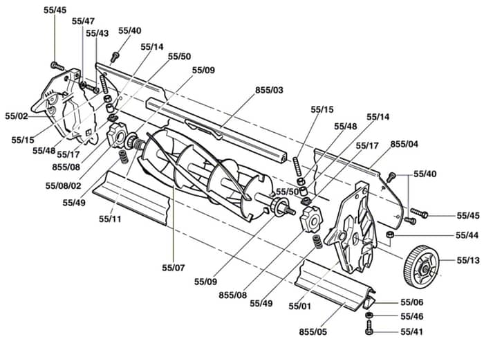 Qualcast Classic Petrol 35S - F016305042 - Cutter Assembly