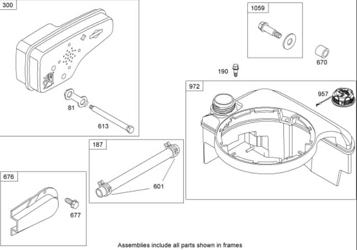 Hayter R48 - 446E (290000001 - 290999999) - Fuel Tank Assy B&S 126T02-1841-B1