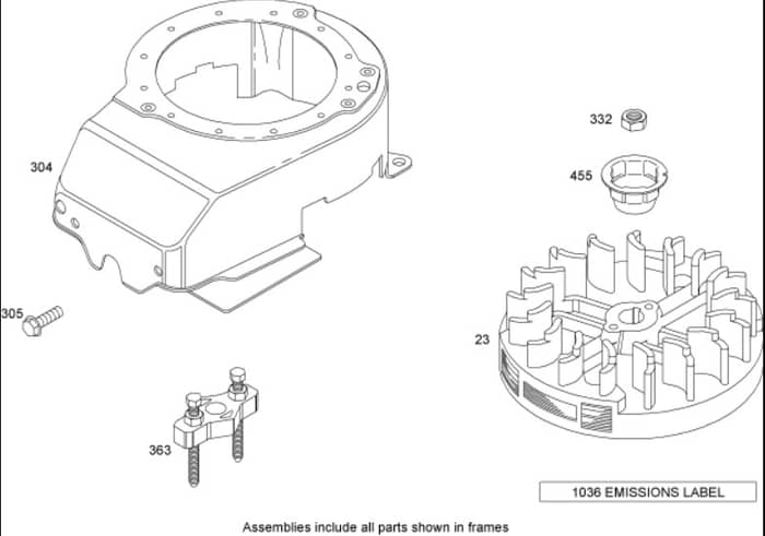 Hayter R48 - 447T (447T280T00001 - 447T280T99999) - Blower Housing B&S 126T05-1840-B1