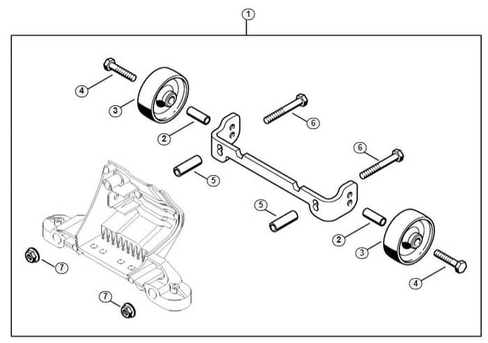 Genuine Stihl TS440 / N - Wheel kit