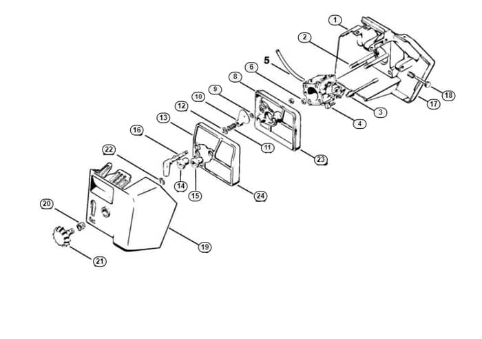 Stihl 031 Carburetor Box, Air Filter, Extras - F-Group