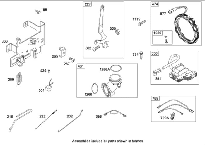 Hayter RT380H - 135E (135E290000001 - 135E290999999) - Governor Assy B&S 31E777-0130-E1
