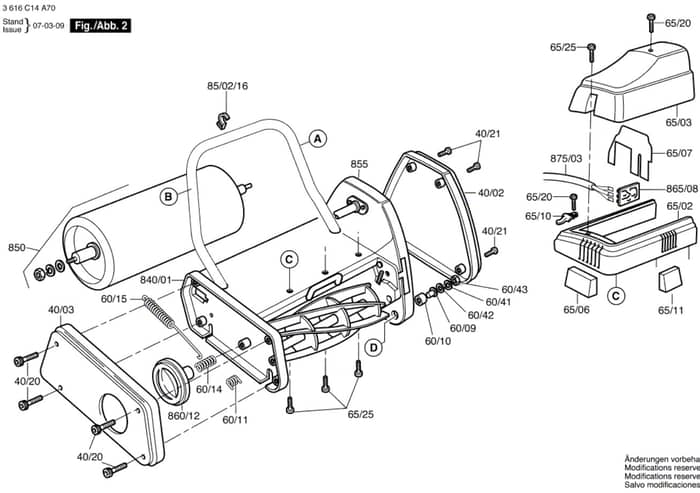 Atco Windsor 14S - 3616C14A70 - Main Assembly