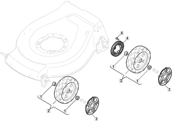 NW 484 TR B - 2011 - 299482024/LM - Mountfield Rotary Mower Wheels Diagram
