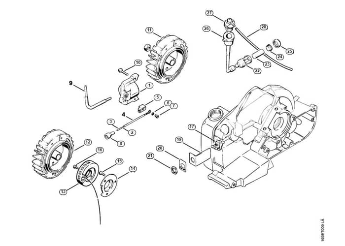 Stihl 032 Aveqw Trigger Unit, Pickup Body - F-Group