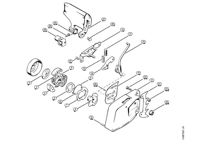 Stihl 041 Avseq Chain Brake With Isolating Clutch - N-Group