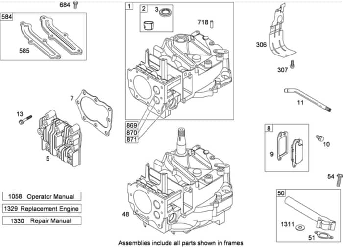 Hayter R53A - 449E (449E290001000 - 449E290999999) - Cylinder Assy B&S 126T05-0239-B1