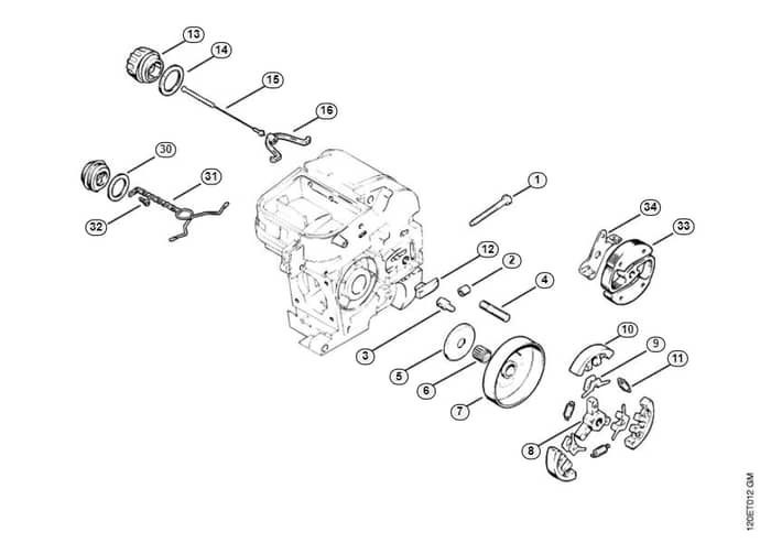 Stihl 010 Aveq Clutch - G-Group