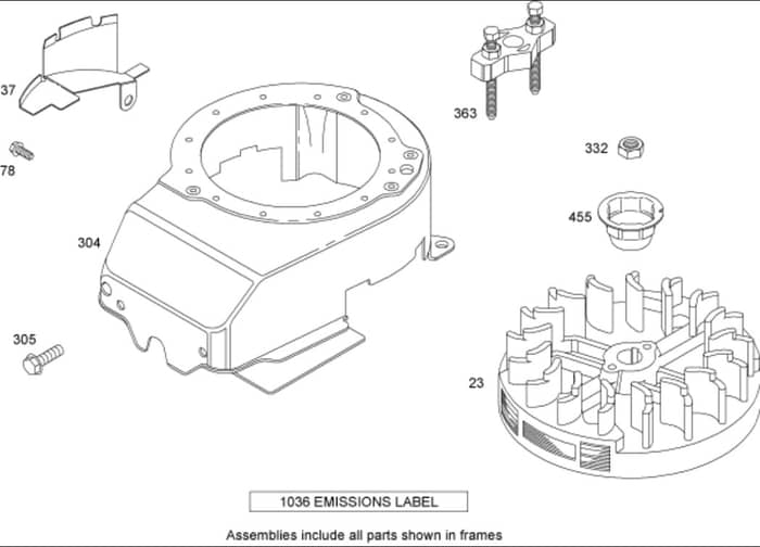 Hayter R48 - 446E (290000001 - 290999999) - Blower Housing B&S 126T02-1841-B1
