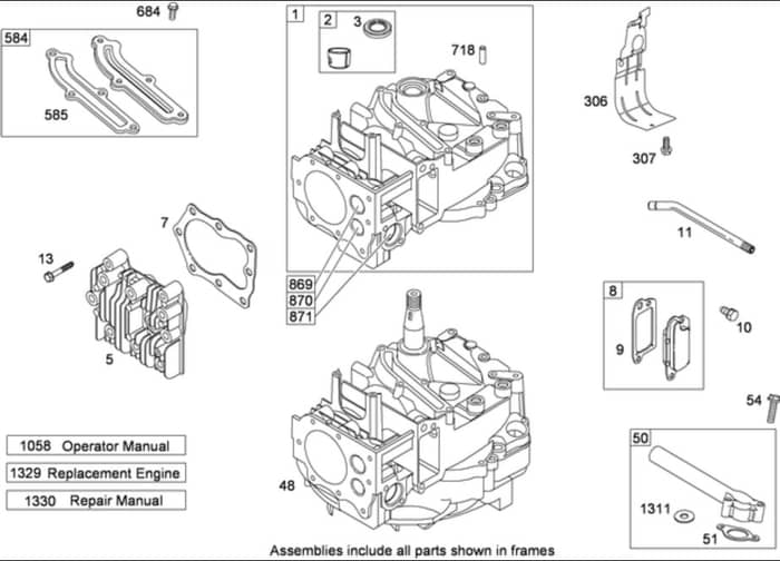 Hayter R53A - 449E (449E290000001 - 449E290000999) - Cylinder Assy B&S 126T05-0239-B1