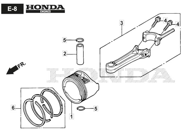 HP45 H - 2016-2017 - 299014633/BQ - Mountfield Rotary Mower Piston Diagram
